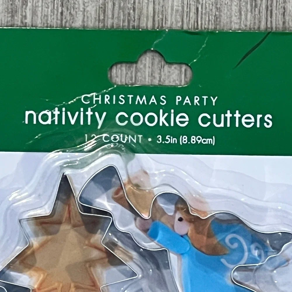 Nativity Cookie Cutters‎ Set 12 Pc Christmas Baking Metal Cutter Hobby Lobby NIP